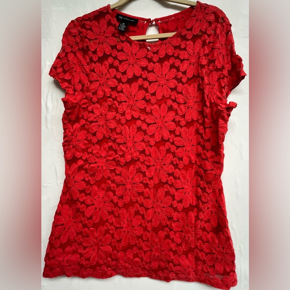 Classic ‘INC’ Lace T-shirt w/ liner. Romantic Fairy, Cocktail Noir